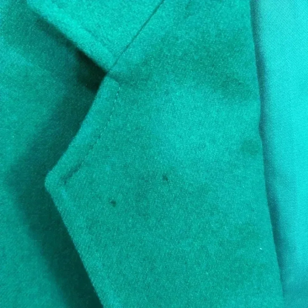 Pendleton Blazer, VTG, 100% Virgin Wool shoulder pads, Green Womens Sz 8 - Picture 6 of 9